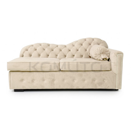 Szezlong Chesterfield Mondelebrity – rozkładany 180 cm | spanie codzienne